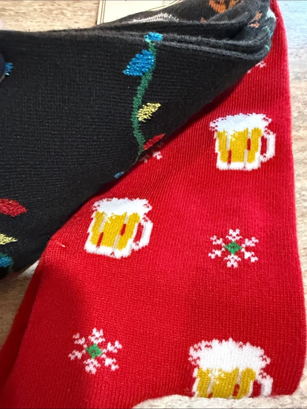 NEW Holiday Beer Crew Socks